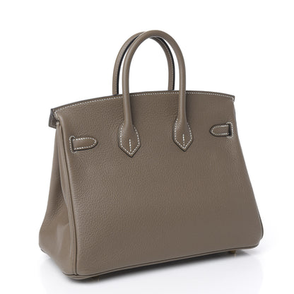 Hermes Taurillon Novillo Birkin 25 Etoupe 3 of 11