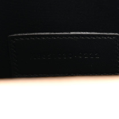 Saint Laurent Grain De Poudre Textured Mixed Matelasse Triquilt Monogram Clutch Dark Beige 7 of 10