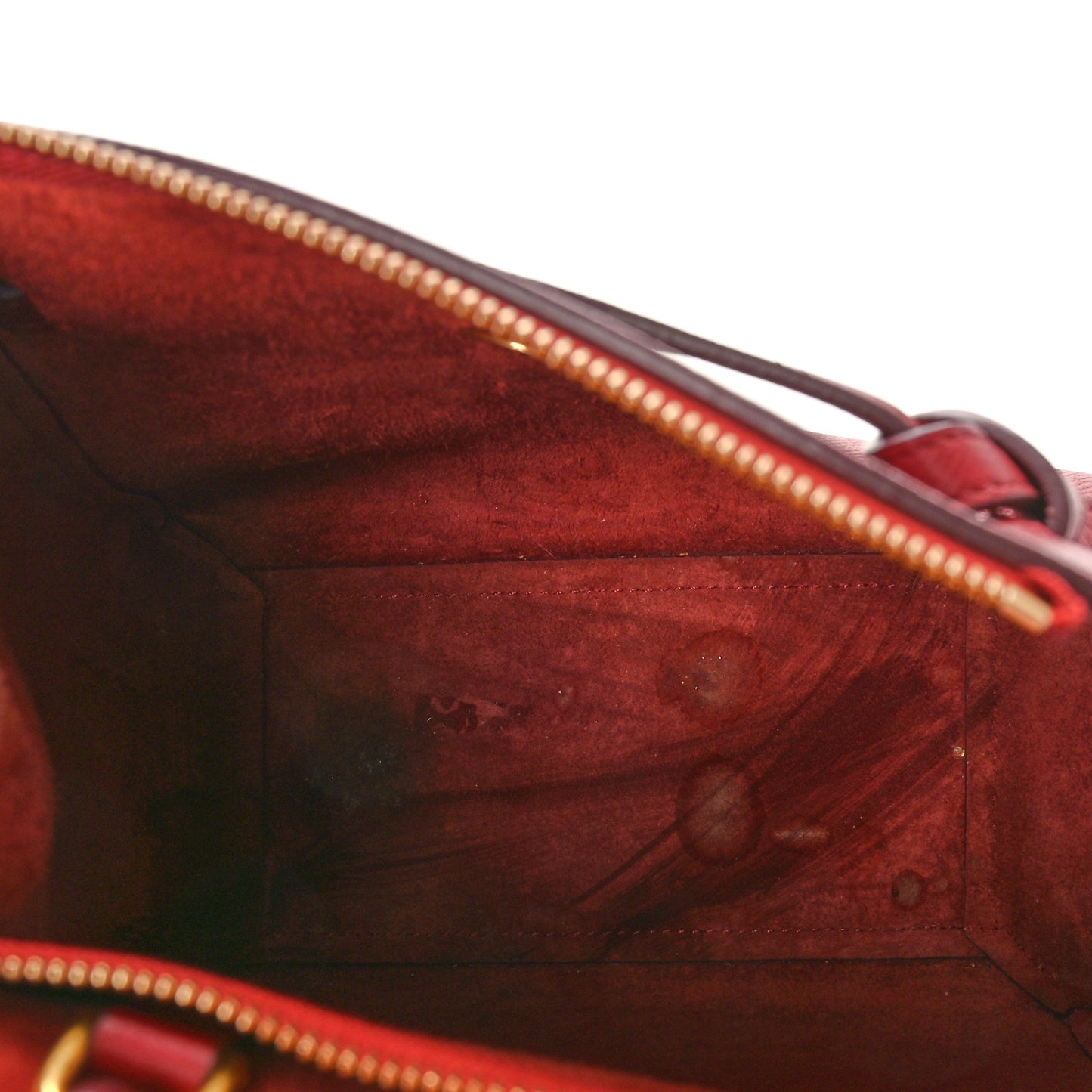 Grained Calfskin Nano Belt Bag Ruby