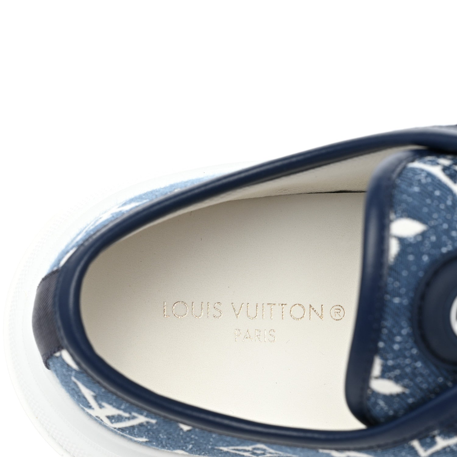 Louis Vuitton Denim Monogram Squad Sneakers 42 Marine 10 of 10