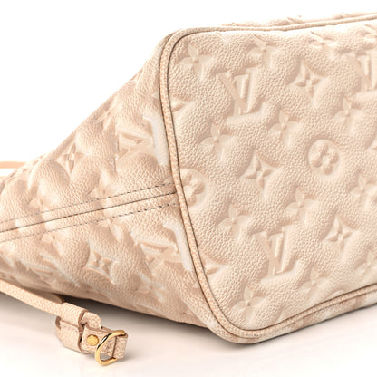 Louis Vuitton Empreinte Monogram Summer Stardust Neverfull MM Beige Clair 9 of 10