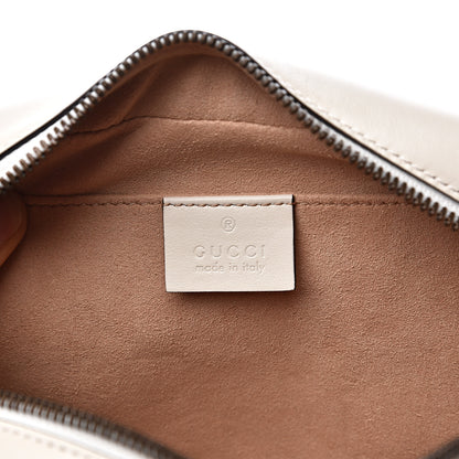 Gucci Calfskin Matelasse Small GG Marmont Chain Shoulder Bag White 5 of 10