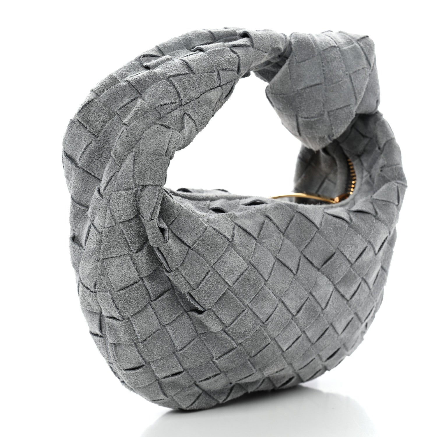 Bottega Veneta Suede Intrecciato Mini Jodie Thunder 2 of 9