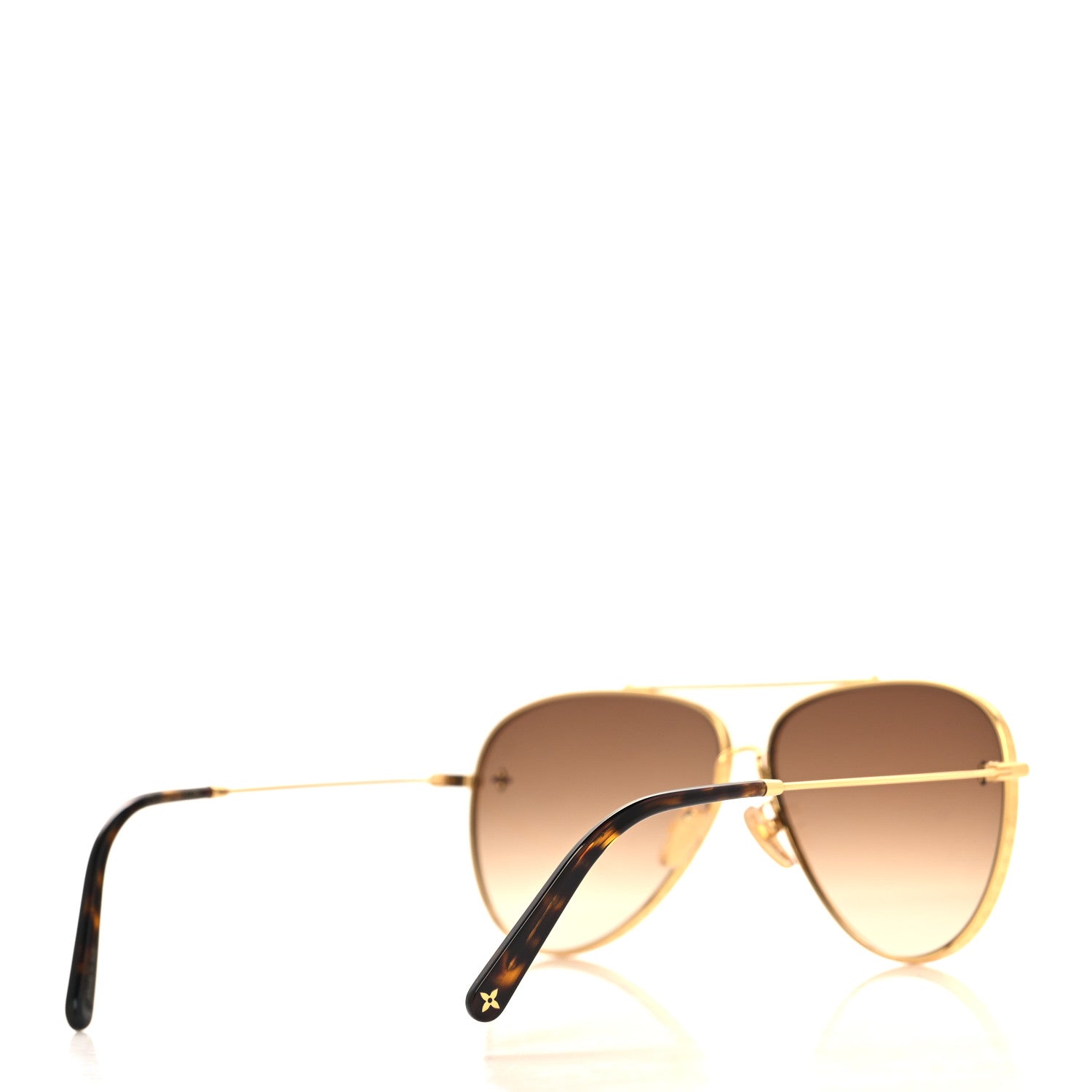 Louis Vuitton Metal The LV Pilot Sunglasses Z1620U Gradient Brown Monogram 4 of 7