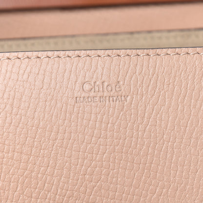 Chloe Grained Calfskin Lambskin Bi-Color Drew Shoulder Bag Powder Beige Mustard 6 of 12
