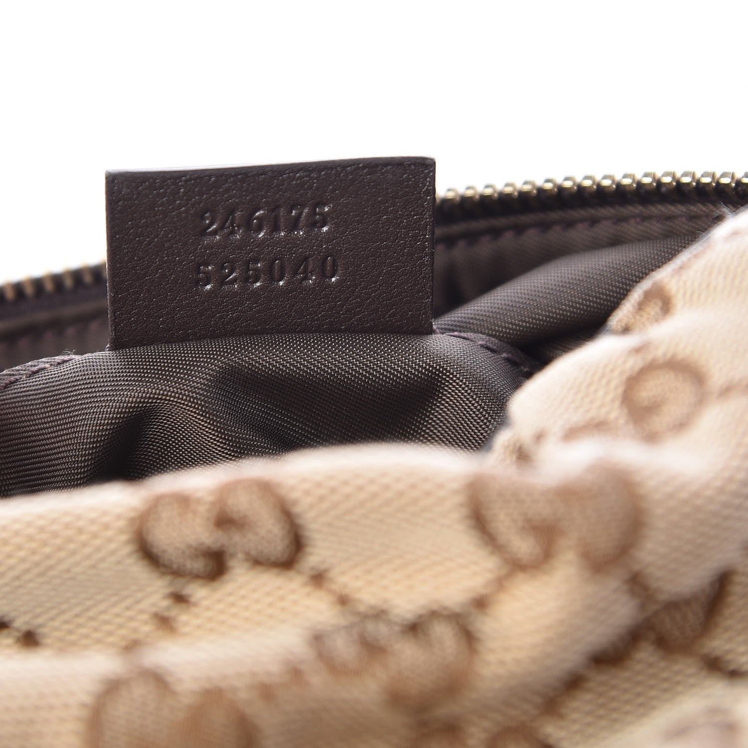 Gucci Monogram Medium Bamboo Cosmetic Case Dark Brown 7 of 9