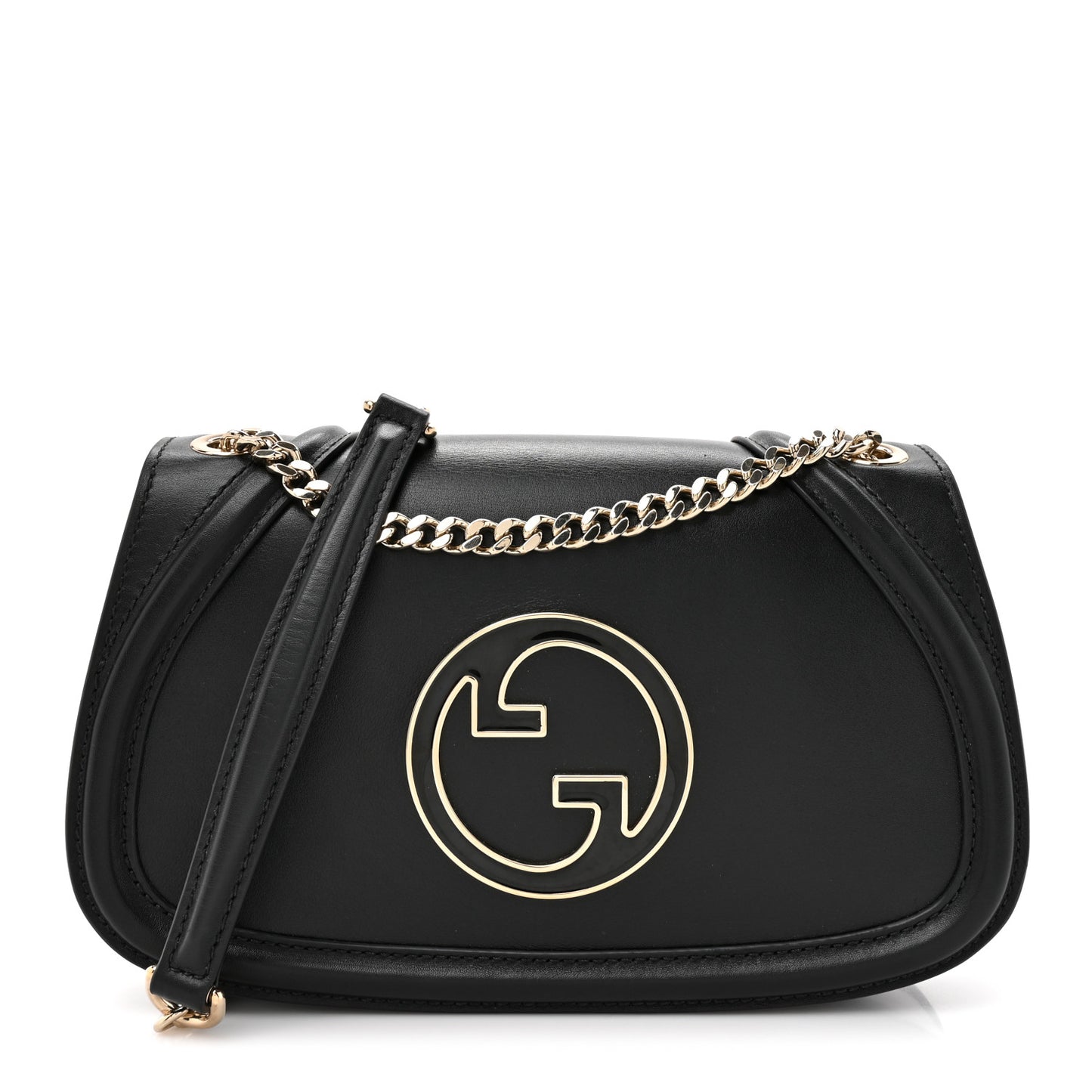 Calfskin Blondie Medium Shoulder Bag Black