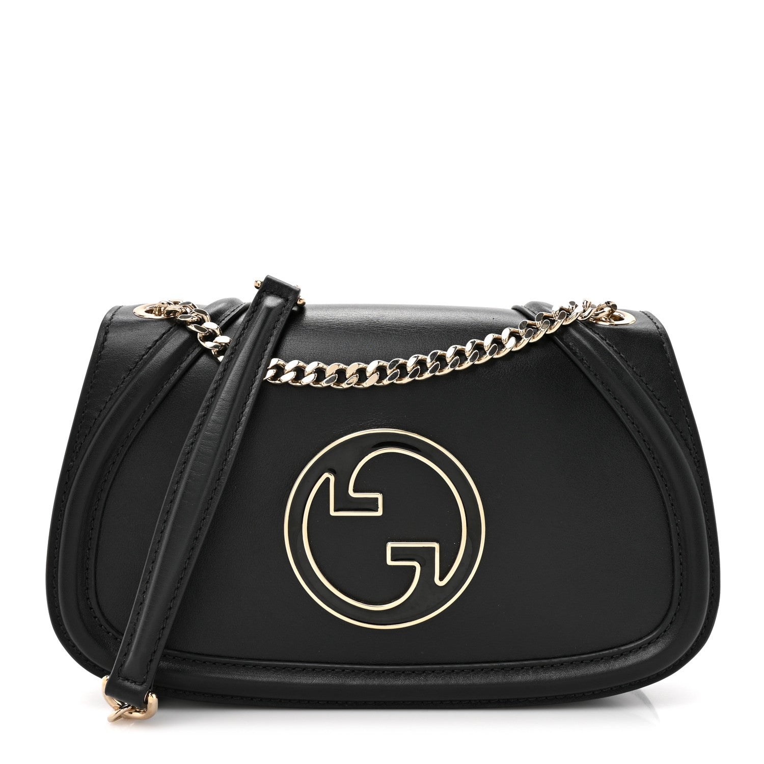 Gucci Calfskin Blondie Medium Shoulder Bag Black 1 of 10