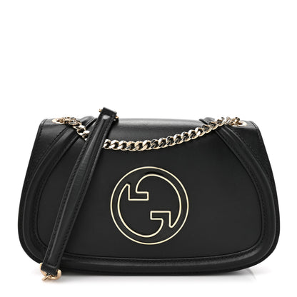Gucci Calfskin Blondie Medium Shoulder Bag Black 1 of 10