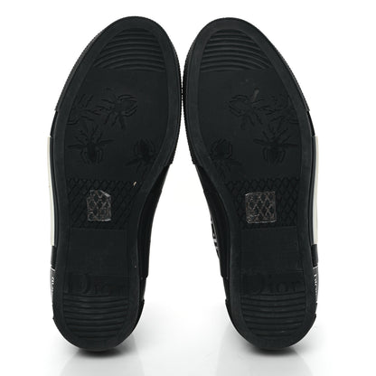 Christian Dior Technical Canvas Oblique Mens B23 High Top Sneakers 42 Black White 5 of 7