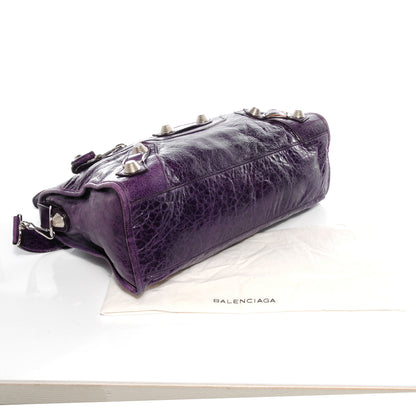 Balenciaga Agneau Giant 21 Silver Hardware City Raisin Purple 7 of 7