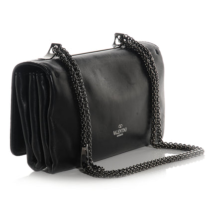 Valentino Garavani Nappa Crystal Encrusted Studs Va Va Voom Shoulder Bag Black 11 of 16