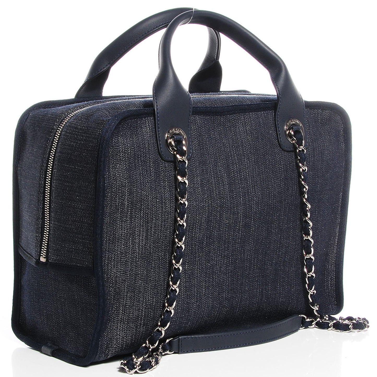 Denim Deauville Bowling Bag Dark Blue