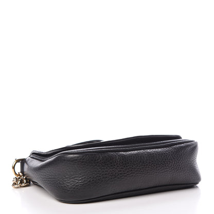 Gucci Pebbled Calfskin Small Soho Flap Crossbody Black 4 of 14