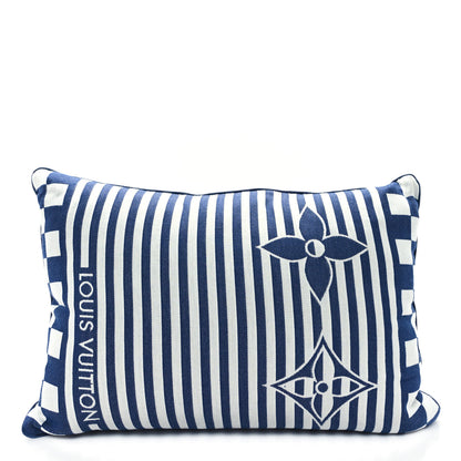 Louis Vuitton Cotton LV Graphical Beach Cushion Blue Denim 2 of 4