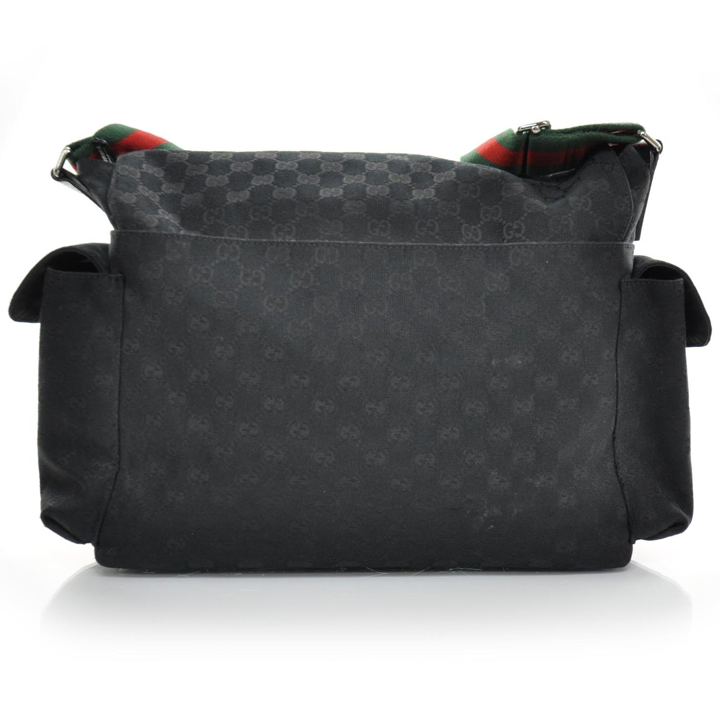 Monogram Diaper Messenger Bag Black