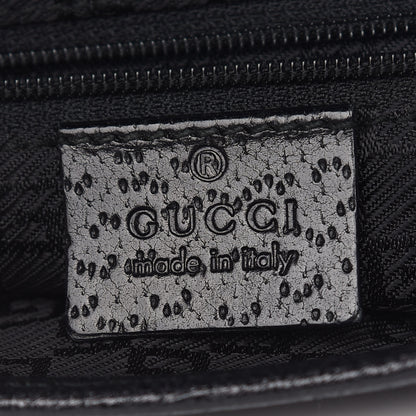 Gucci Calfskin Bamboo Handle Jackie O Hobo Black 6 of 12