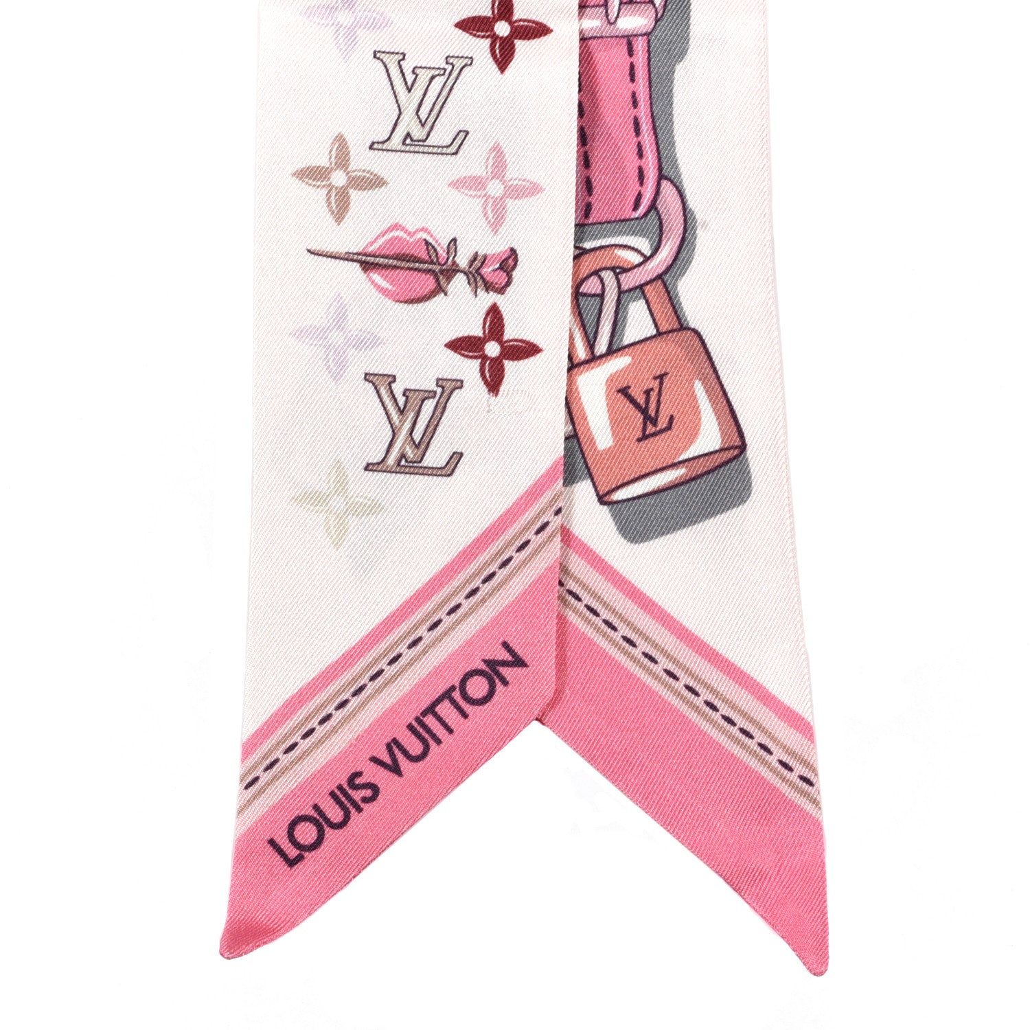 Louis Vuitton Silk Monogram A la Folie BB Bandeau Light Pink 3 of 3