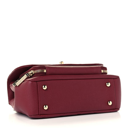 Chanel Caviar Quilted Small Business Affinity Flap Burgundy 4 of 11