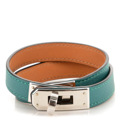 Hermes Swift Kelly Double Tour Bracelet M Malachite 1 of 7