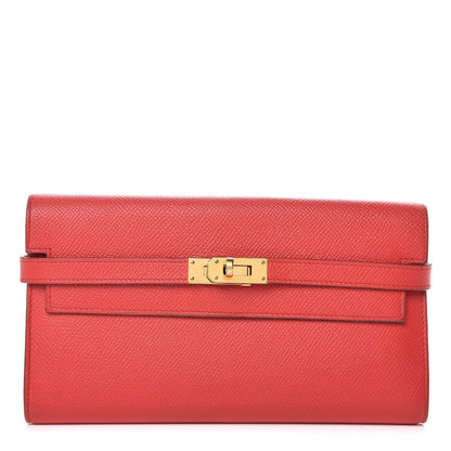 Hermes Epsom Kelly Longue Wallet Rouge Tomate 1 of 12