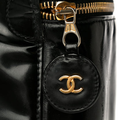 Chanel Patent Vanity Cosmetic Case Black 24 of 24