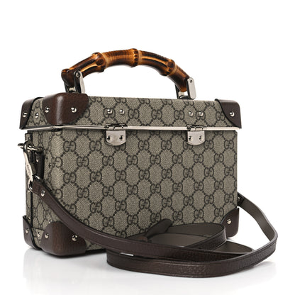 Gucci GG Supreme Monogram Globe-Trotter Beauty Case Brown 3 of 9