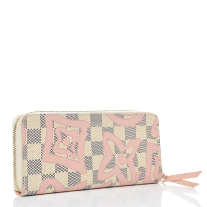 Louis Vuitton Damier Azur Tahitienne Clemence Wallet 3 of 7