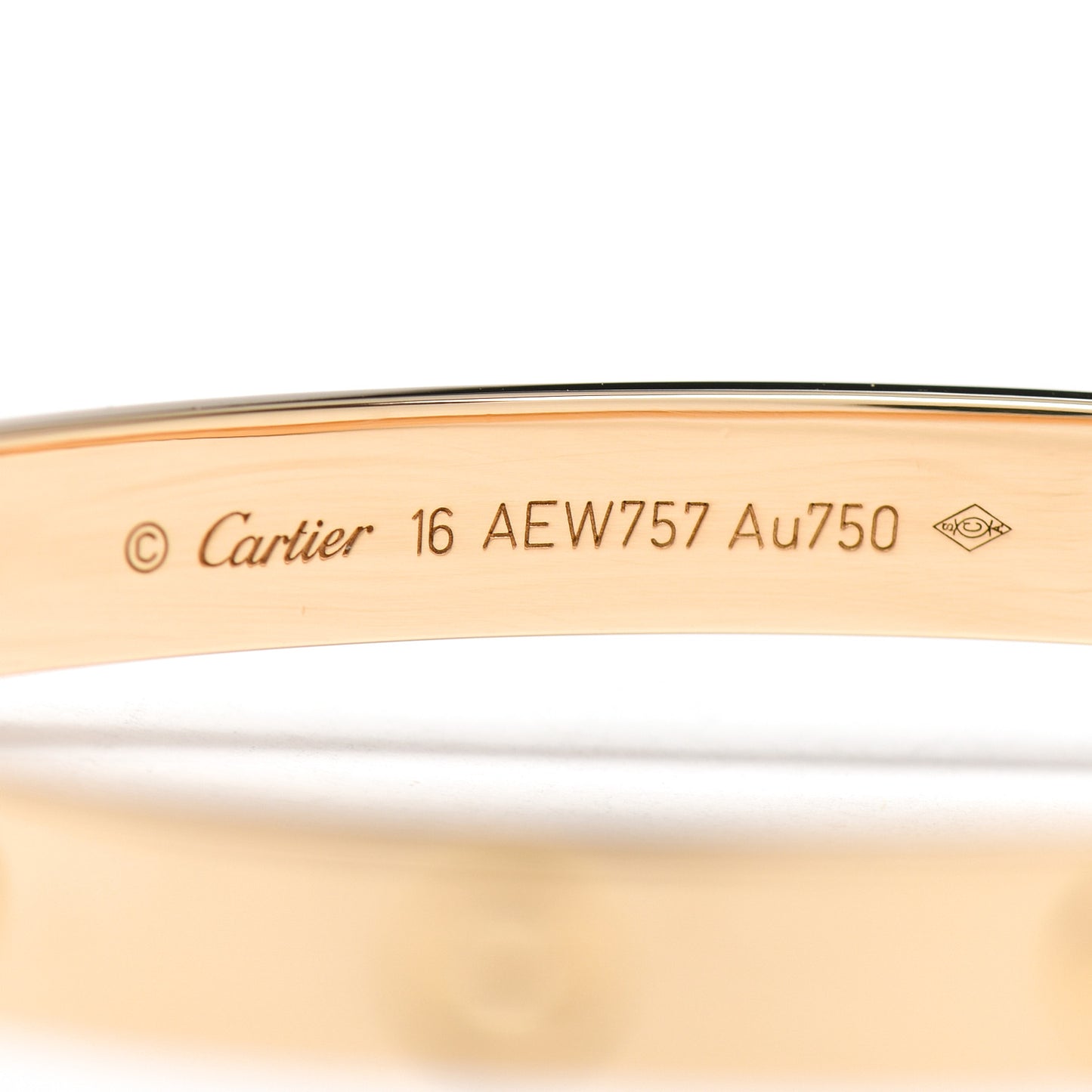 18K Yellow Gold LOVE Bracelet 16
