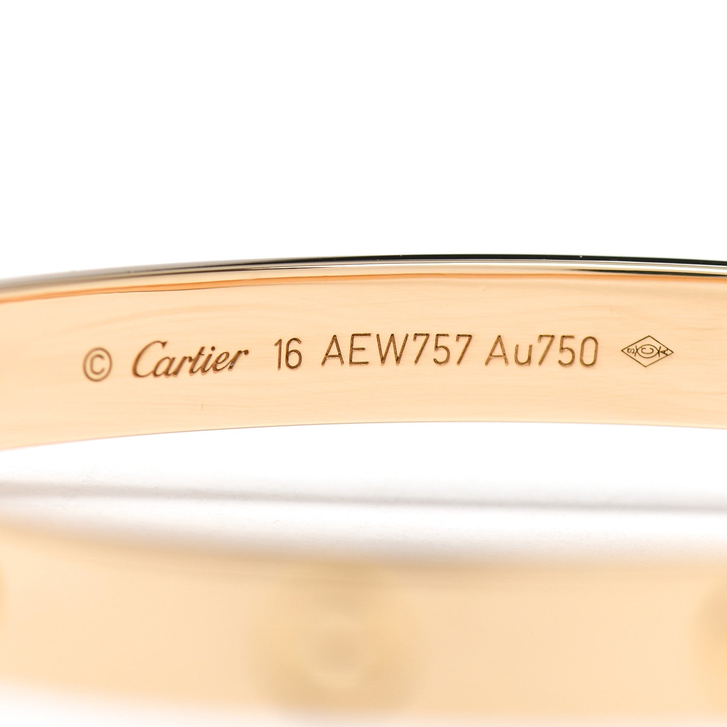 Cartier 18K Yellow Gold LOVE Bracelet 16 4 of 4