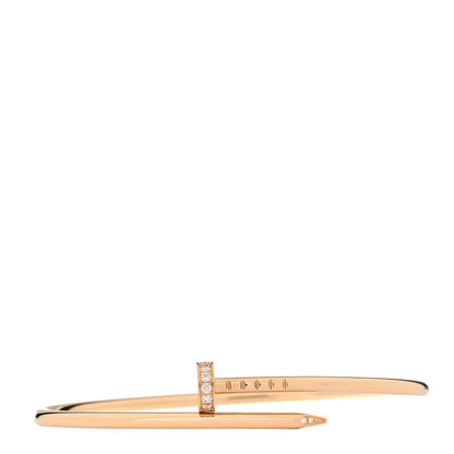 Cartier 18K Yellow Gold Diamond Small Juste Un Clou Bracelet 16 1 of 4