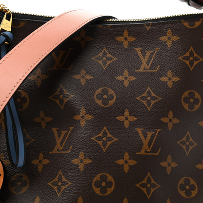 Louis Vuitton Monogram Beaubourg Hobo Mini Bordeaux Red Peach Safran Blue Jean Blue 8 of 10