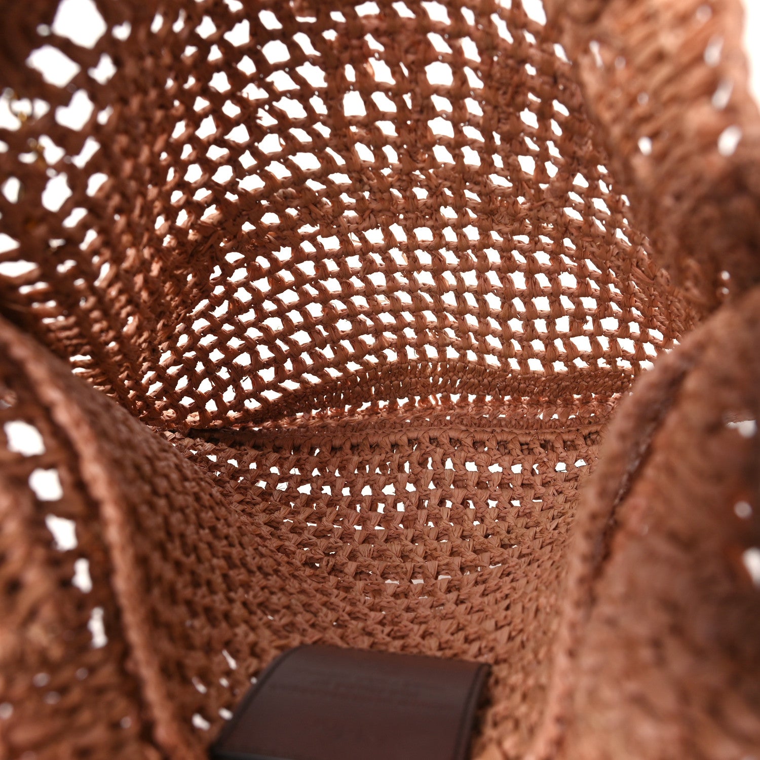 Chloe Raffia Summer Banana Tote Summery Beige 5 of 10