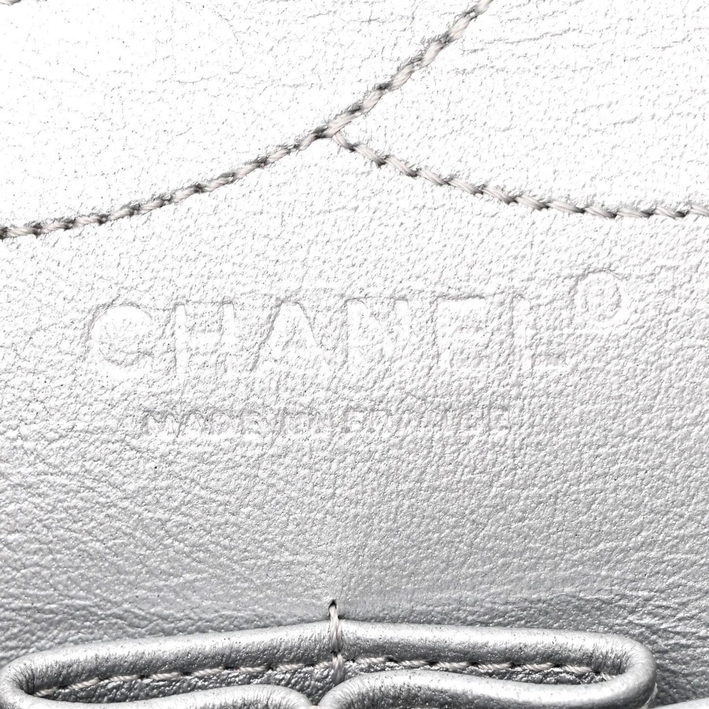 Metallic Aged Calfskin Quilted 2.55 Reissue 227 Flap Silver