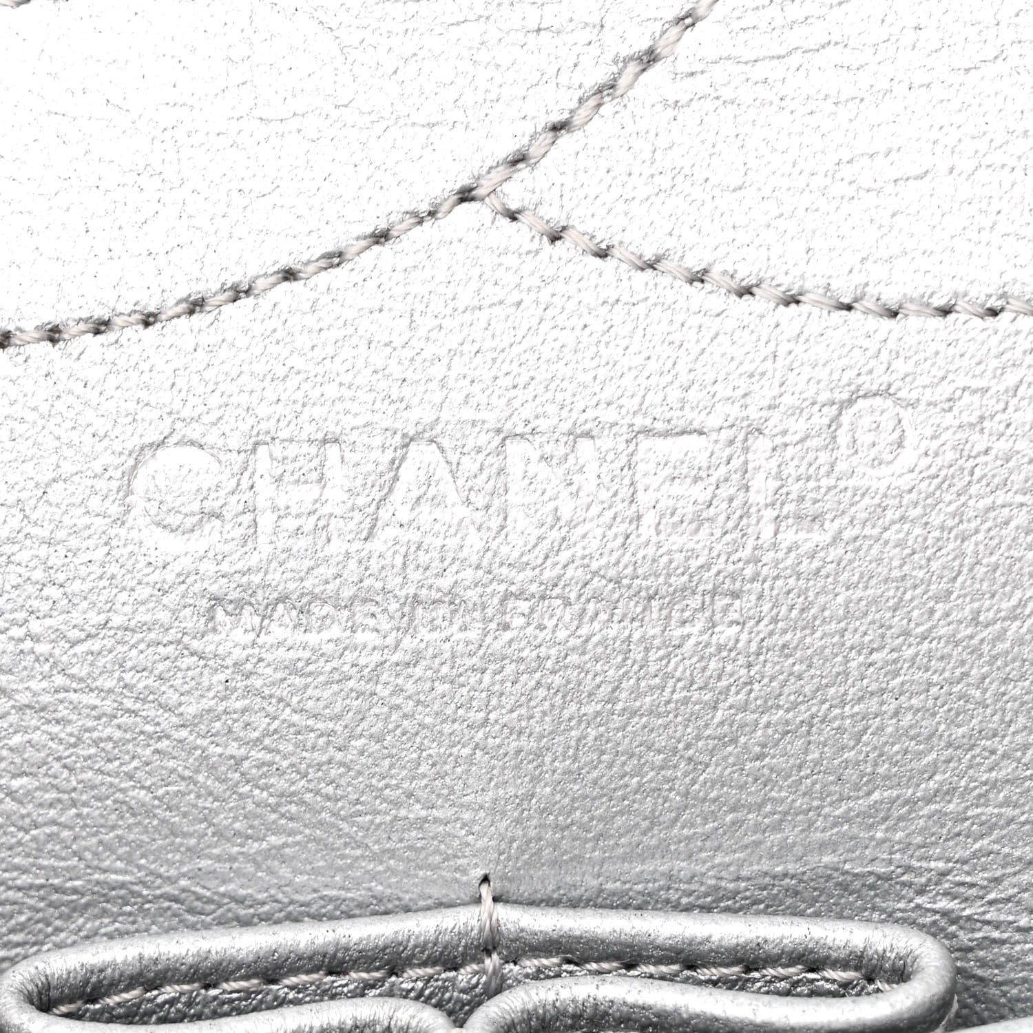 Chanel Metallic Aged Calfskin Quilted 2.55 Reissue 227 Flap Silver 6 of 10