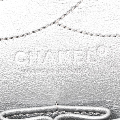 Chanel Metallic Aged Calfskin Quilted 2.55 Reissue 227 Flap Silver 6 of 10