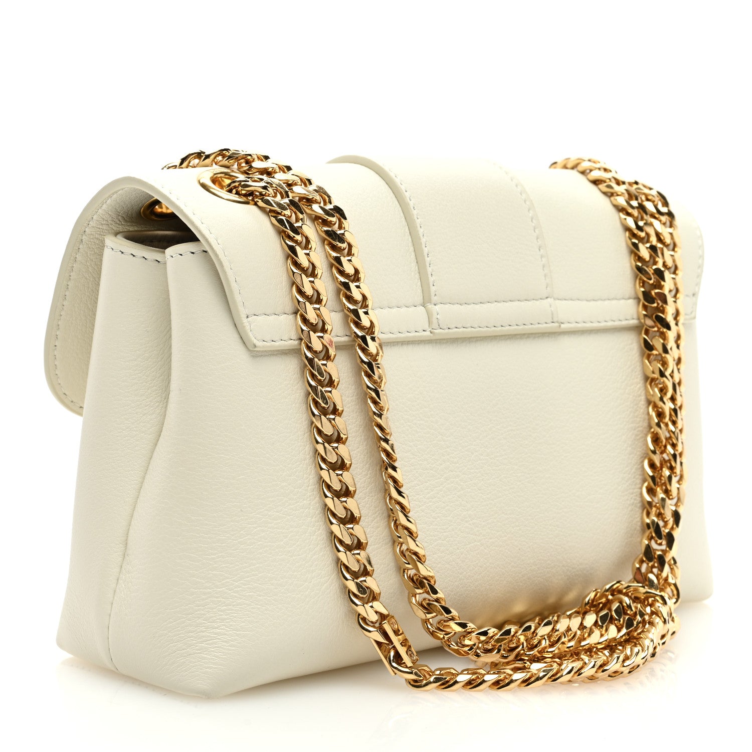 Celine Supple Calfskin Teen Victoire White 1558241 – FASHIONPHILE