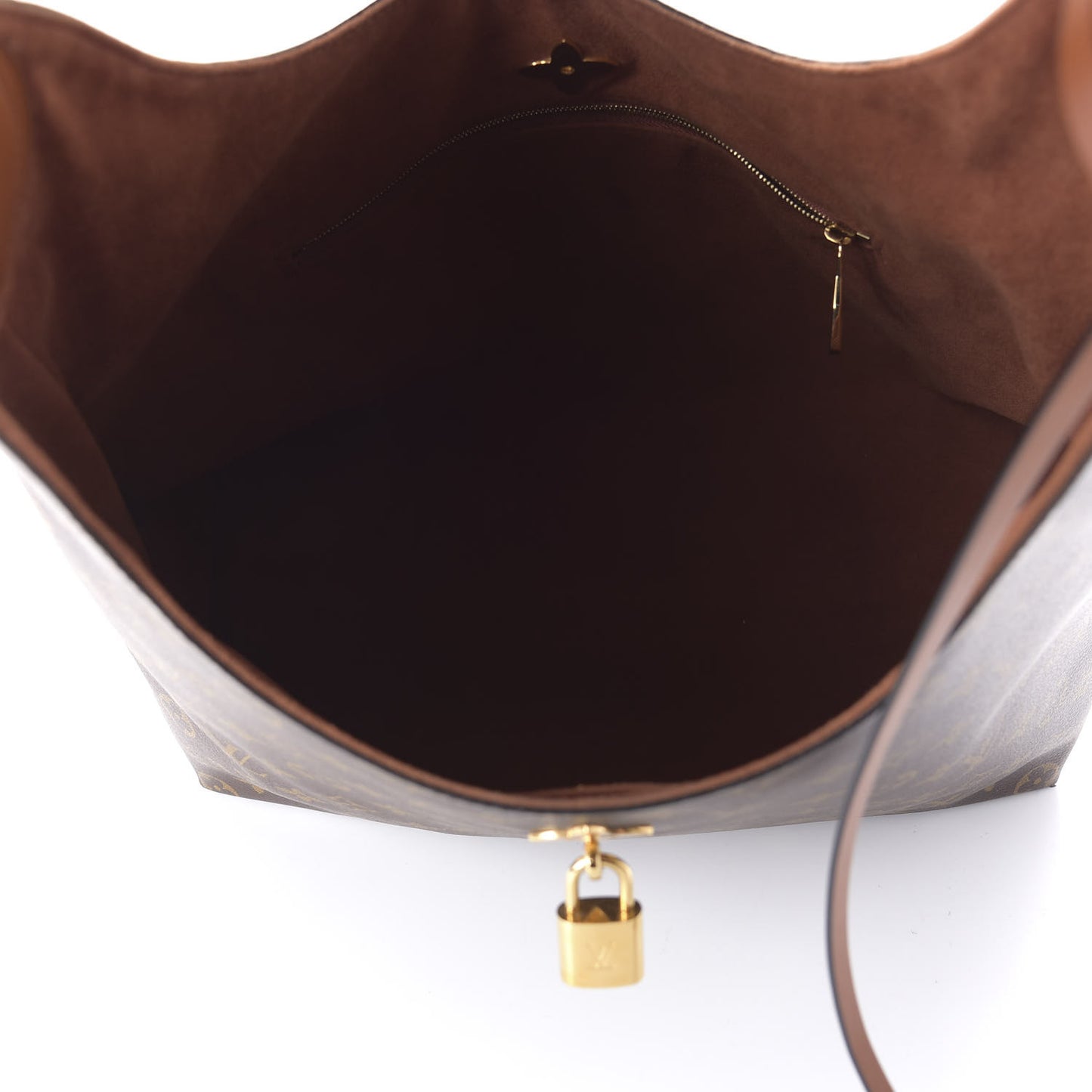 Monogram Flower Hobo Caramel
