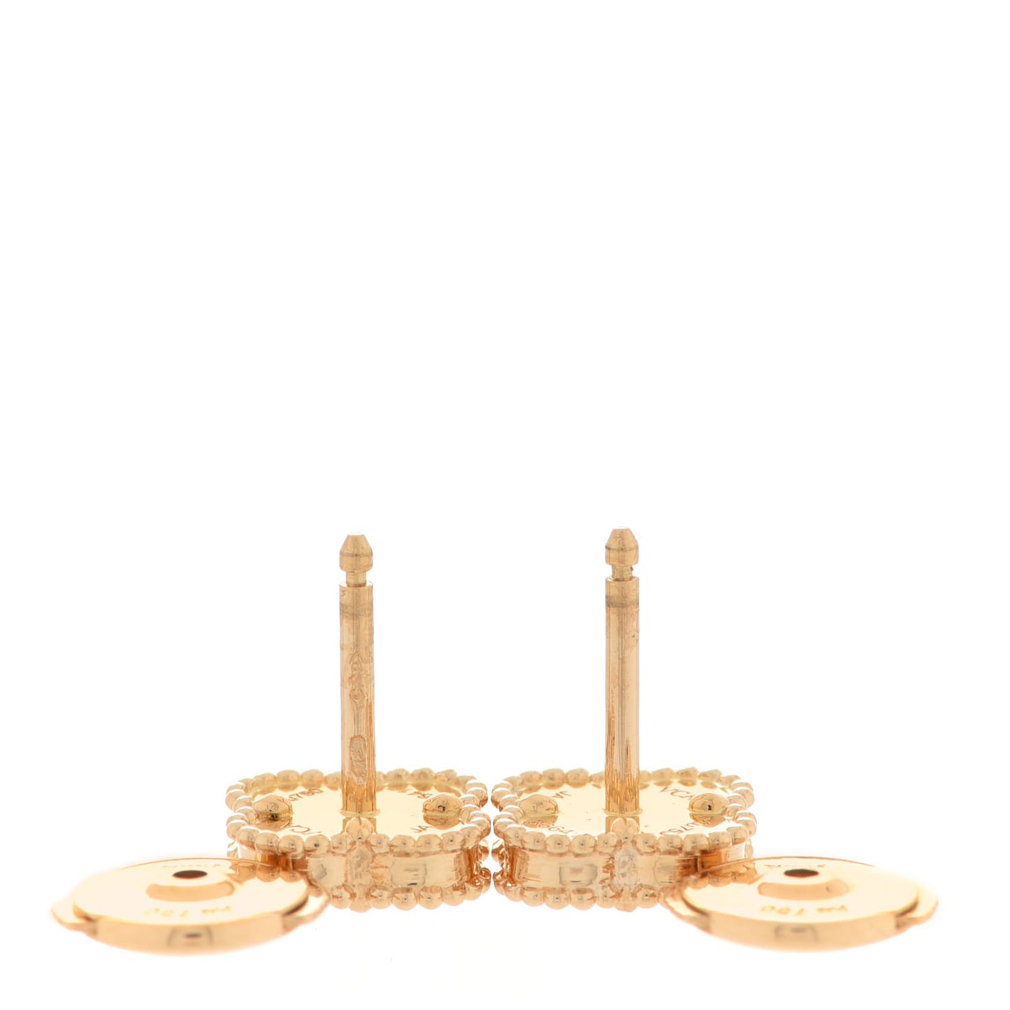 18K Yellow Gold Black Onyx Sweet Alhambra Earrings