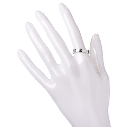 Cartier 18K White Gold 4mm LOVE Wedding Band Ring 58 8.5 2 of 5