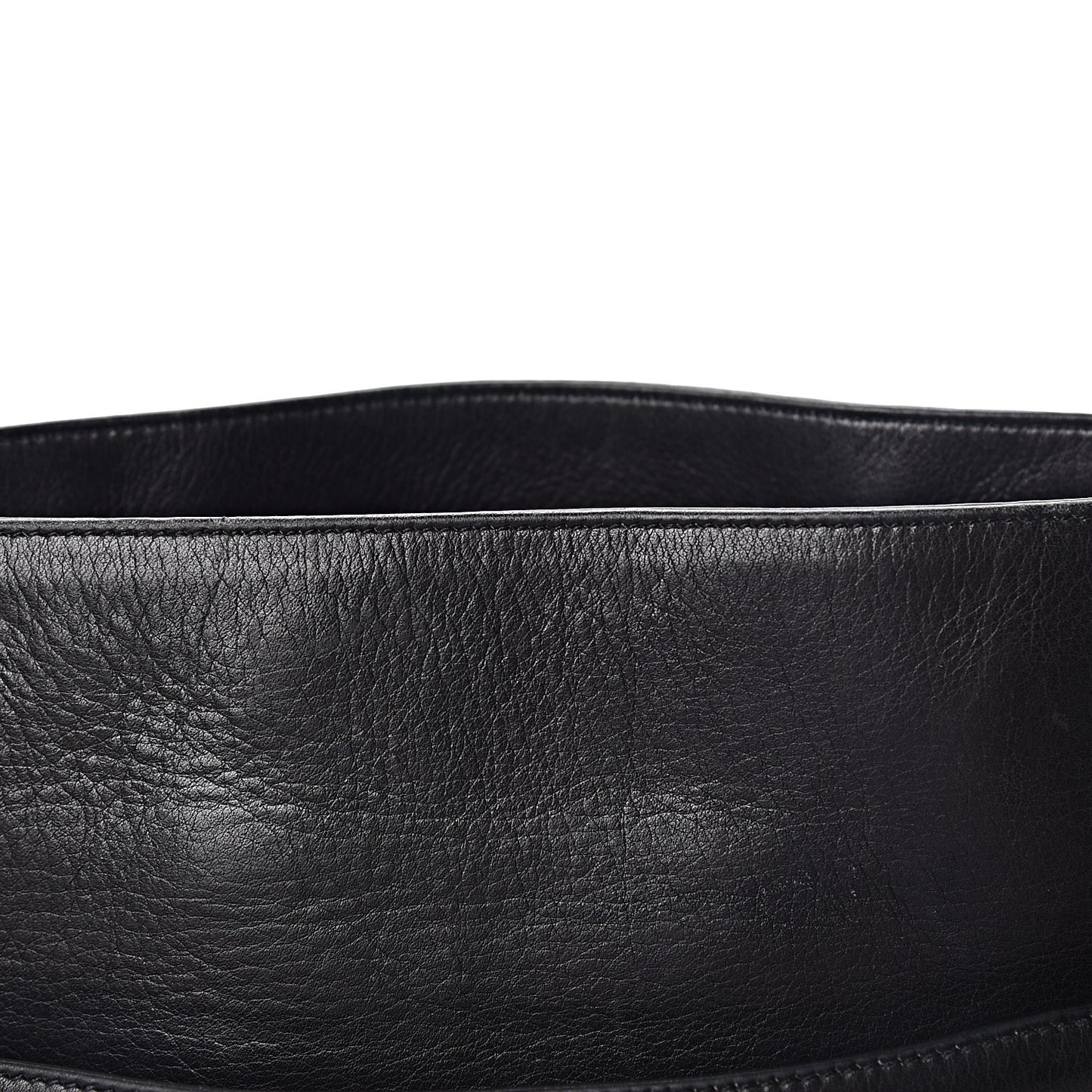Lambskin Quilted Shopping Tote Black