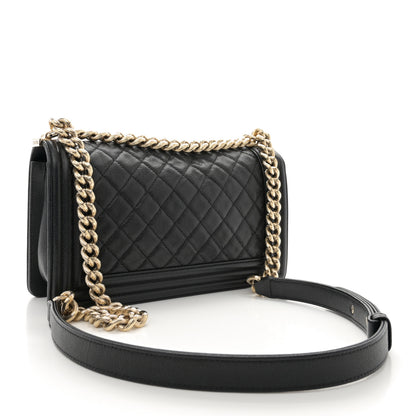 Chanel Caviar Quilted Medium Boy Flap Black 3 of 15