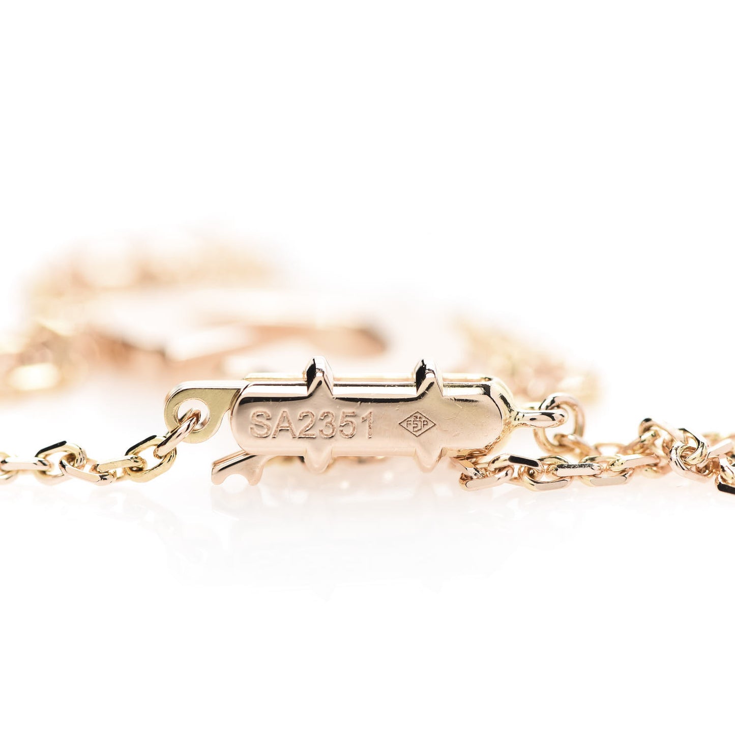18K Pink Gold Medium Hearts and Symbols Necklace
