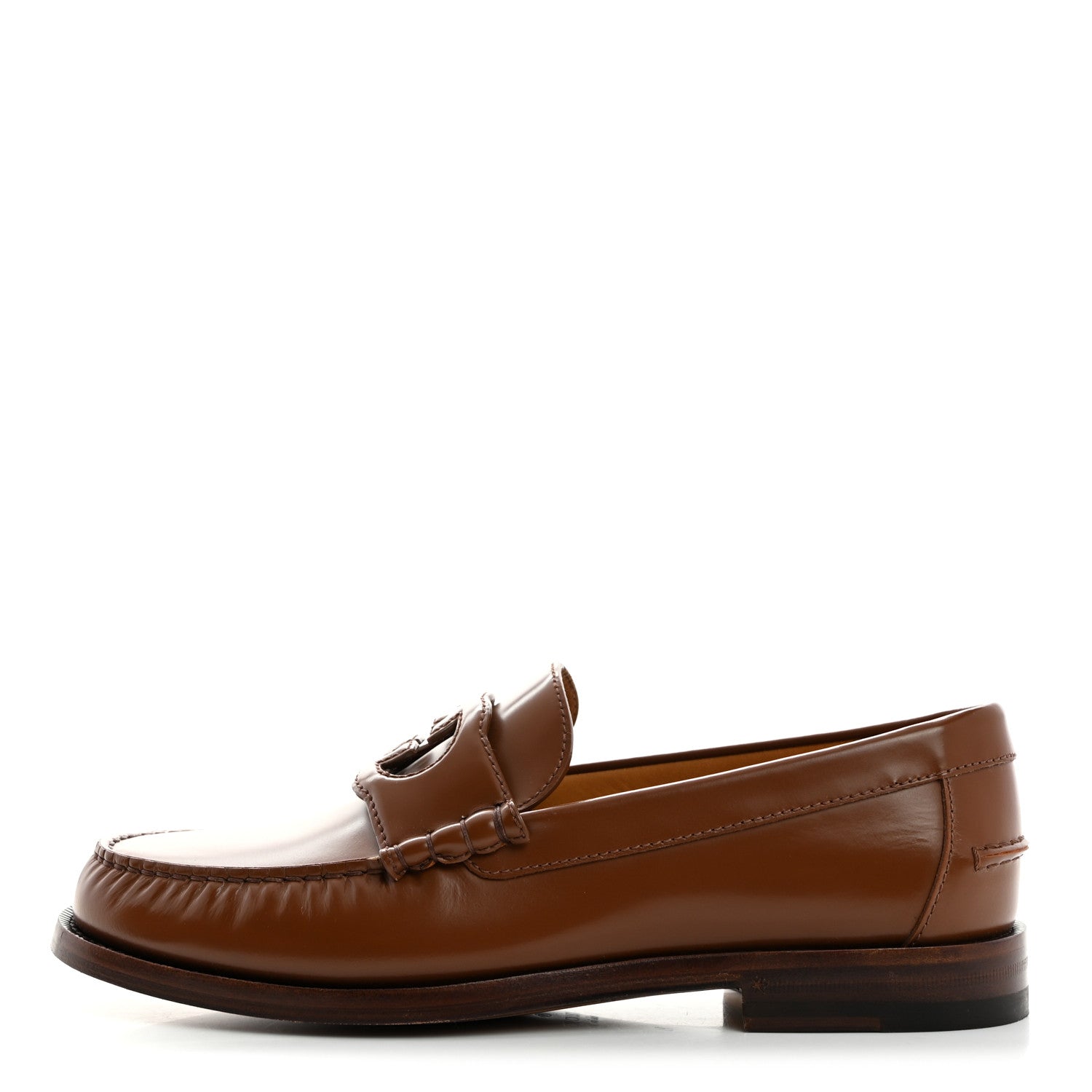 Gucci Calfskin Mens Interlocking G Millennial Ribot Loafers 8 Cuir 1 of 9