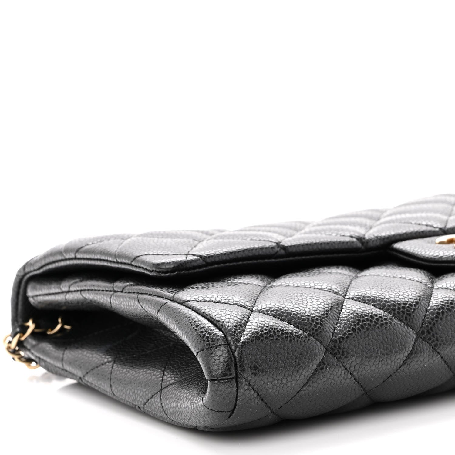 Chanel Caviar Quilted Clutch With Chain Flap Black 9 of 10