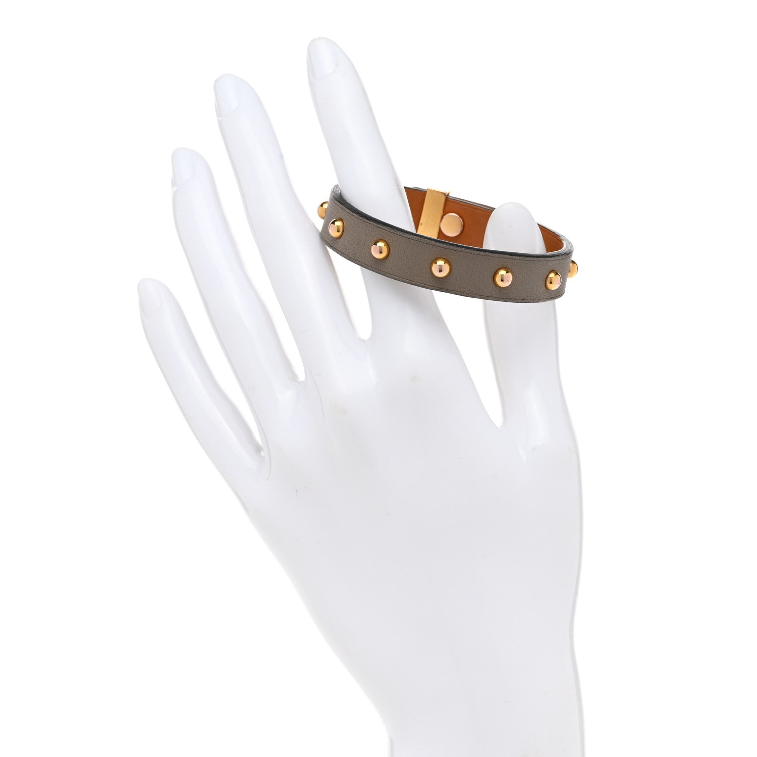 Hermes Swift Mini Dog Clous Ronds Bracelet Gris Asphalte 3 of 6