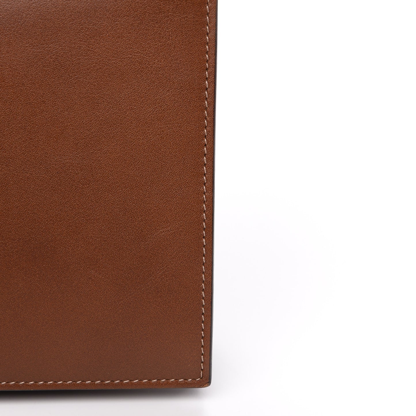 Calfskin Medium Cat Lock Top Handle Bag Brown