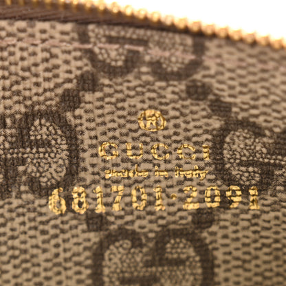 Gucci X BALENCIAGA GG Supreme Monogram Zip Card Case Beige Ebony 6 of 7