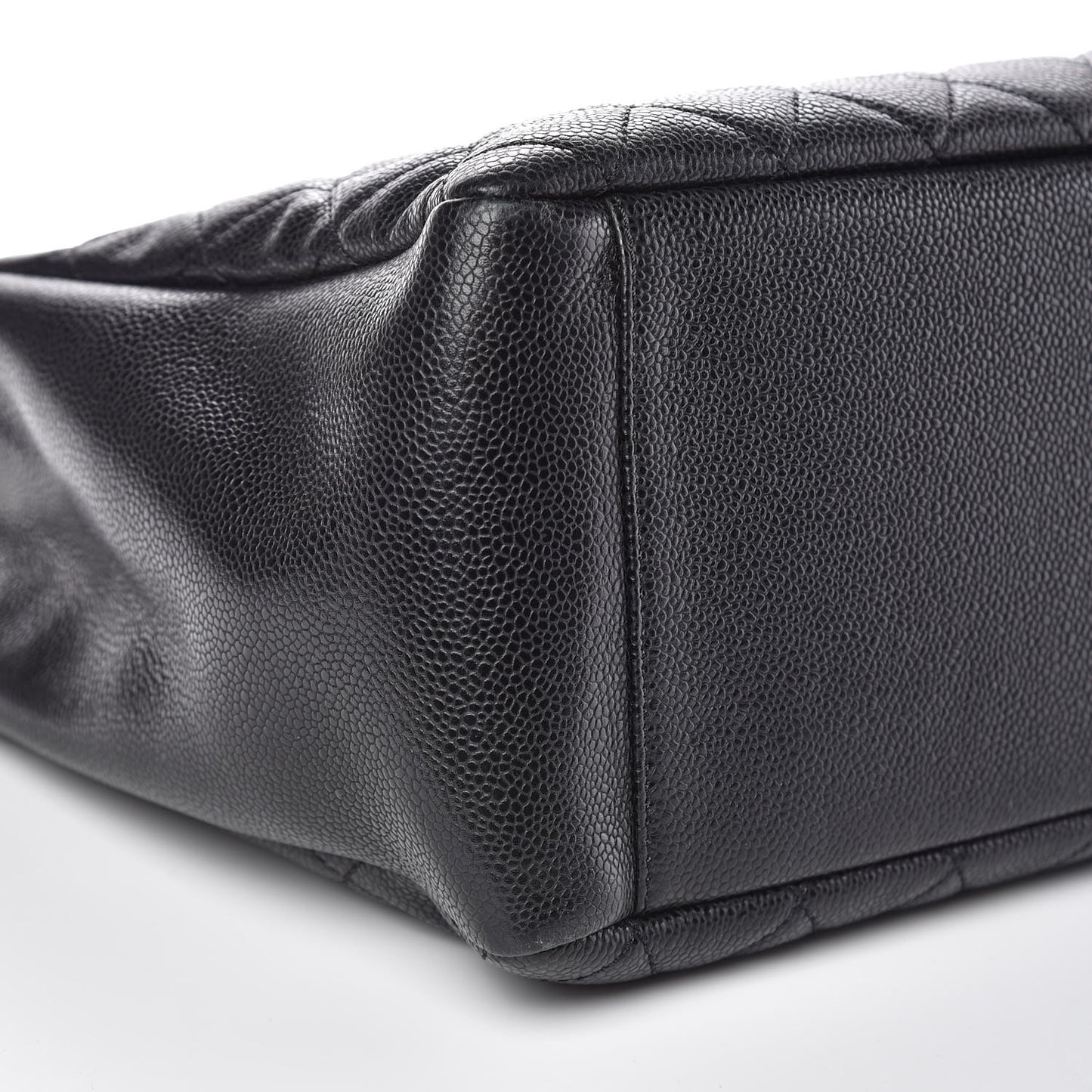 Caviar Quilted Grand Shopping Tote GST Black