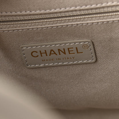 Chanel Caviar Quilted Coco Handle Shopping Tote Grey 6 of 12